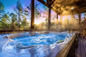 Unplug & Relax in Luxury Broken Bow Cabin - 2 Master BR, Bunk Room, Hot Tub, Game Room
